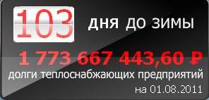 На сайте ОАО «Колэнергосбыт» появился долговой термометр