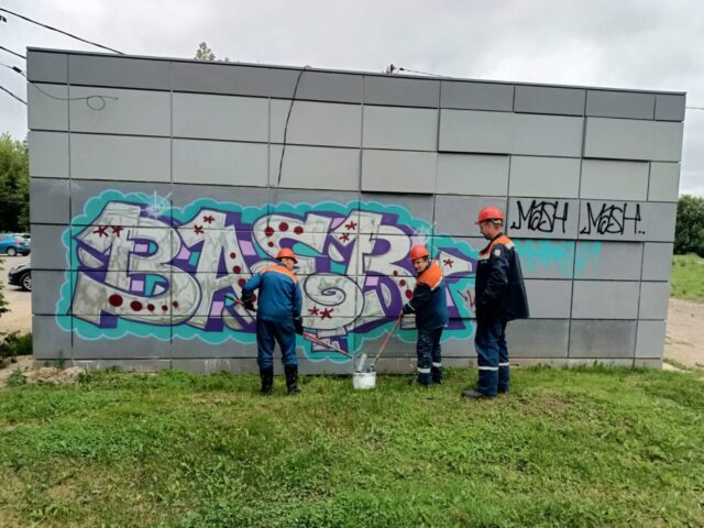 Работники АО «Мособлэнерго» привели в порядок фасады 115 подстанций в Сергиевом Посаде