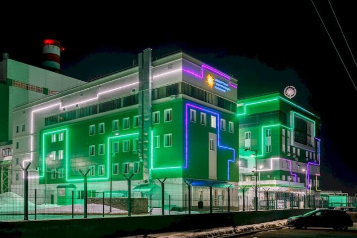 В Уфе на ТЭЦ включили лазерную визуализацию